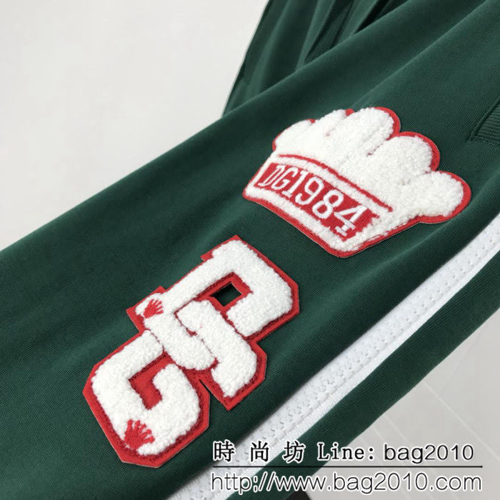 DＧ杜嘉班納 18秋冬新款 刺繡毛巾布logo 男款衛褲 ydi1129